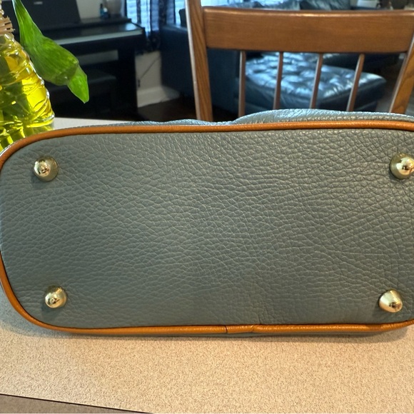 Divina Firenze Greenish Blu Leather Crossbody Bag - Picture 7 of 7